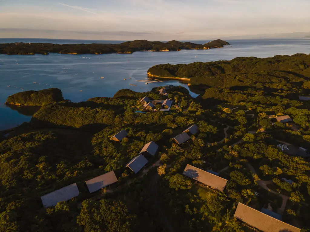 Amanemu, Japan - drone shot of resort